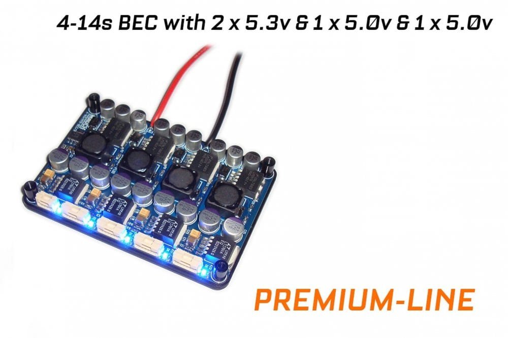025 – PL 4-14S HYB-BEC - 2 x 5.3V 1 x 5.0V & 1 x 12.0V