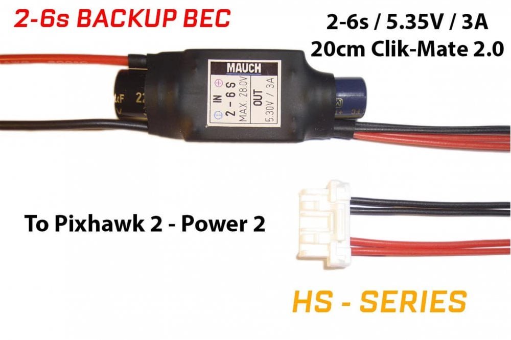 083 - 2-6s backup BEC for Pixhawk 2