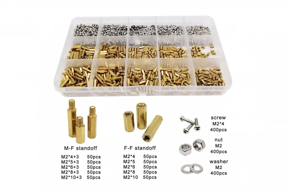 Solid Brass Standoffs Assortment Kit