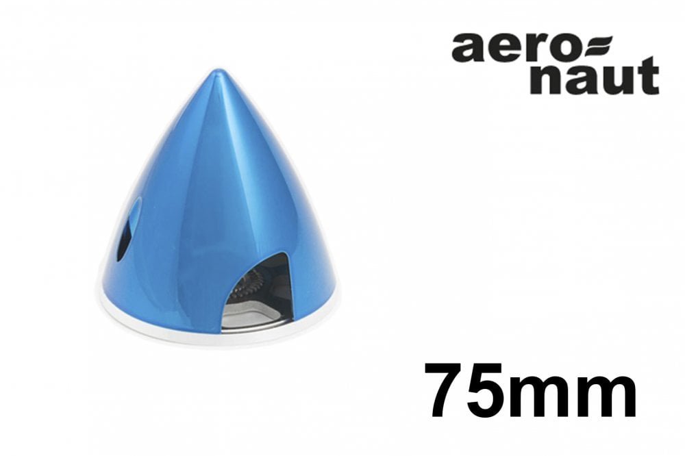 Aero-naut Fixed A/K Spinner - 75mm Met Blue