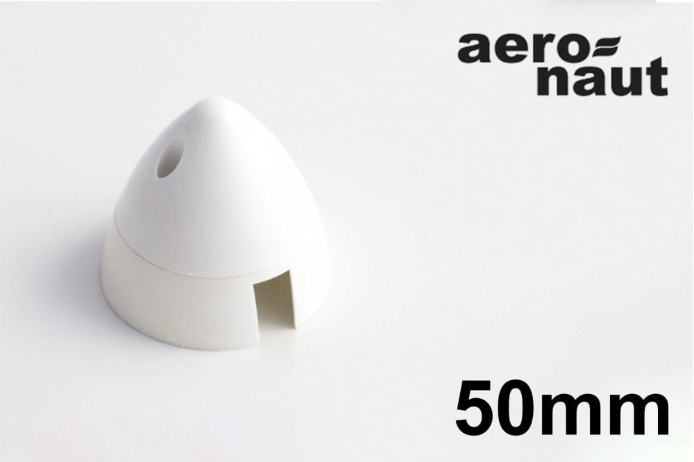 Aero-naut Plastic Spinner - 50mm White