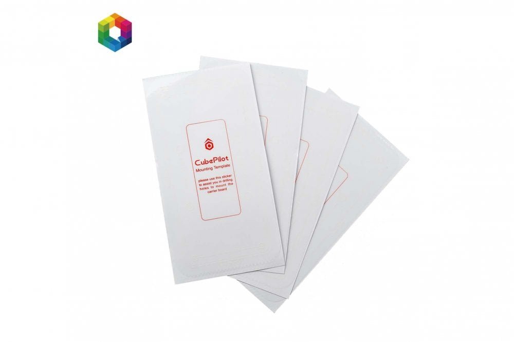 CUBEPILOT - Mounting Template Sticker (20 pcs) (HX4-06325)