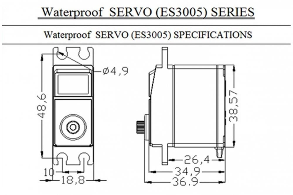 EMAX ES3005 42g Metal Analog Servo