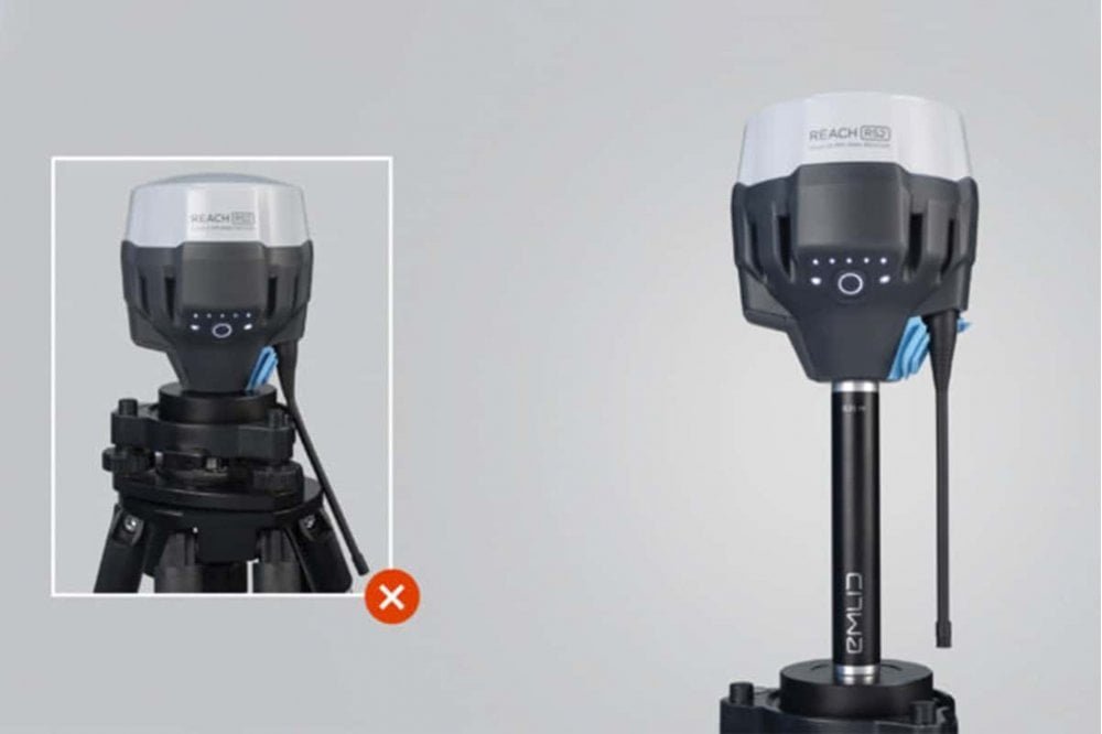 EMLID Reach RS2/RS2+ extension pole