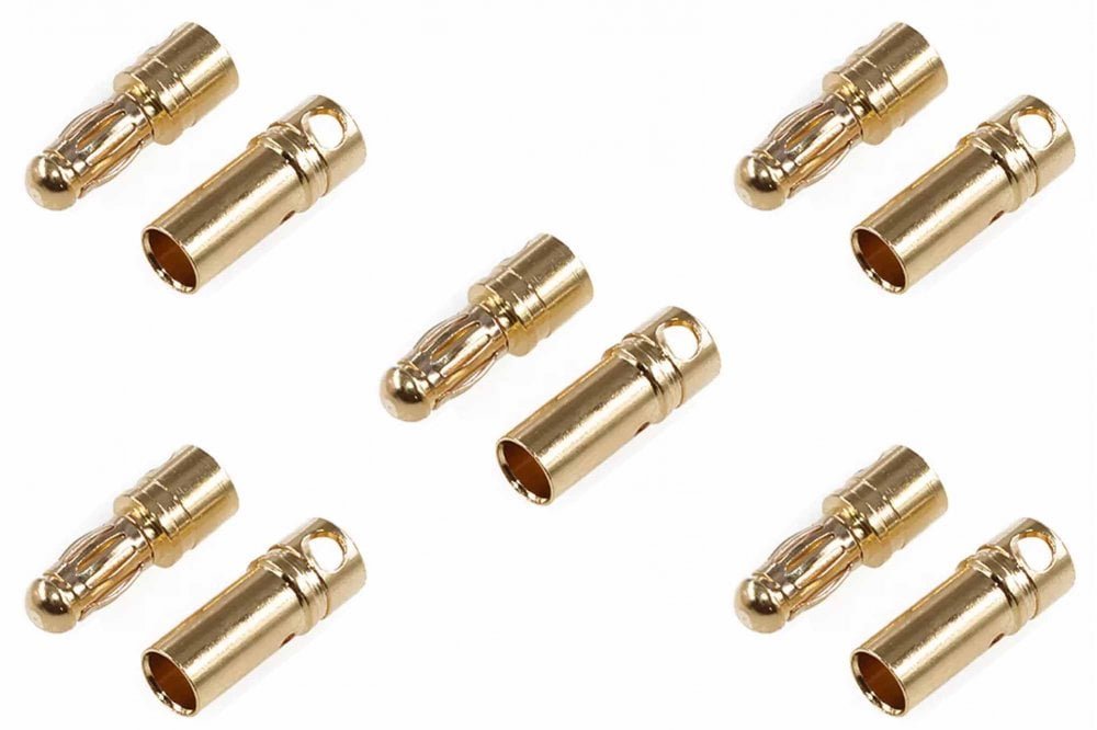 GC3510 3.5mm Gold Plated Banana Bullet - 5 Pairs