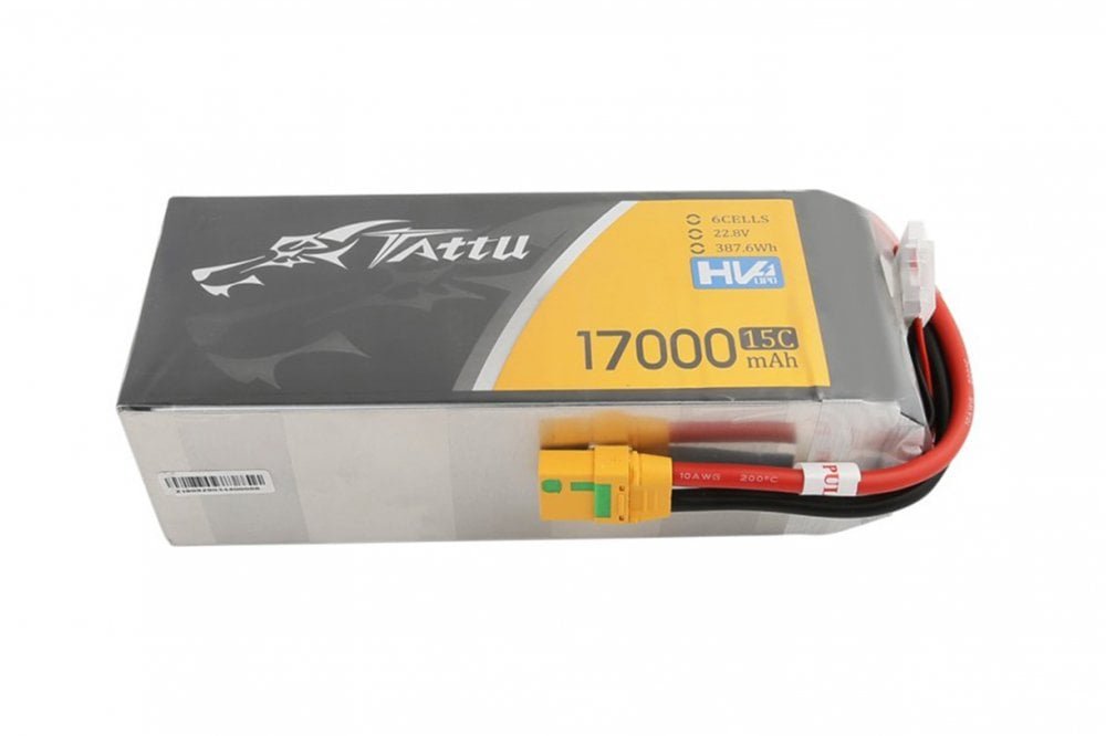 Gens Ace- G Tech- Tattu HV- 17000mAh 15C 6S1P 22.8V Lipo-XT90-S