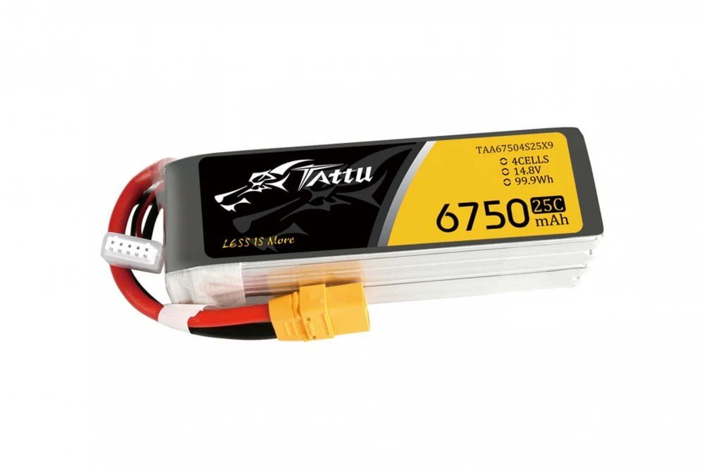 Gens Ace - Tattu - 4S 6750mAh 14.8V 25C with XT90