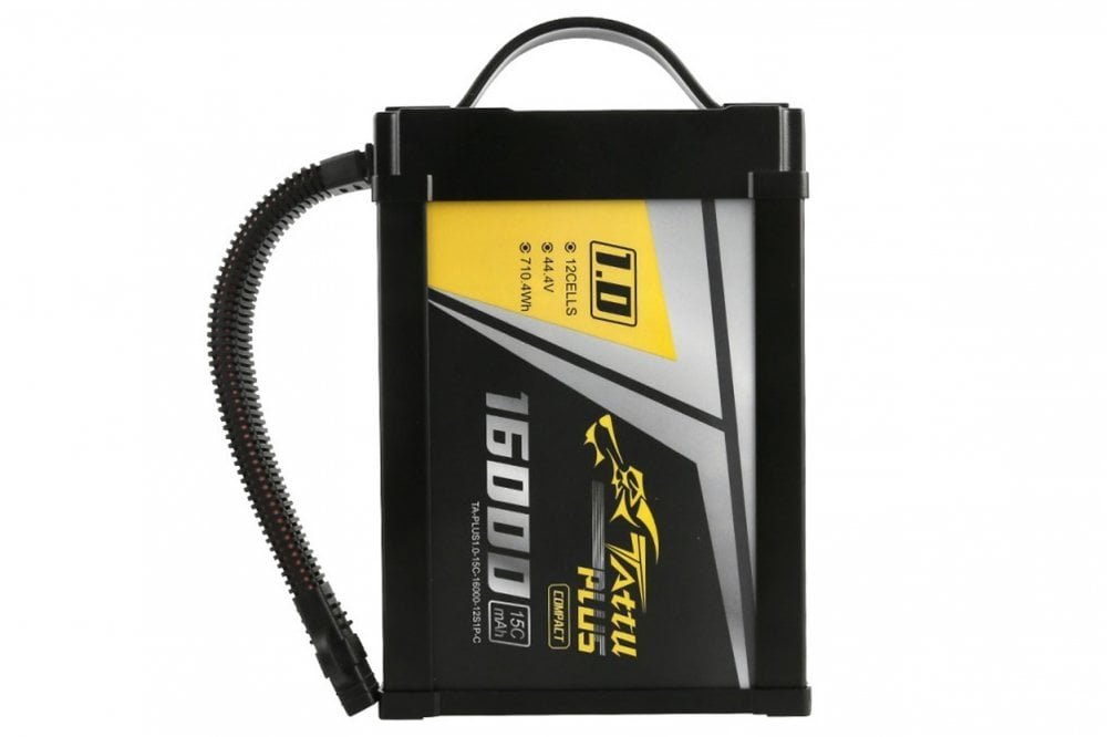 Gens Ace- Tattu Plus 1.0 COMPACT- 16000mAh 15C 12S1P 44.4V Lipo with XT90-S