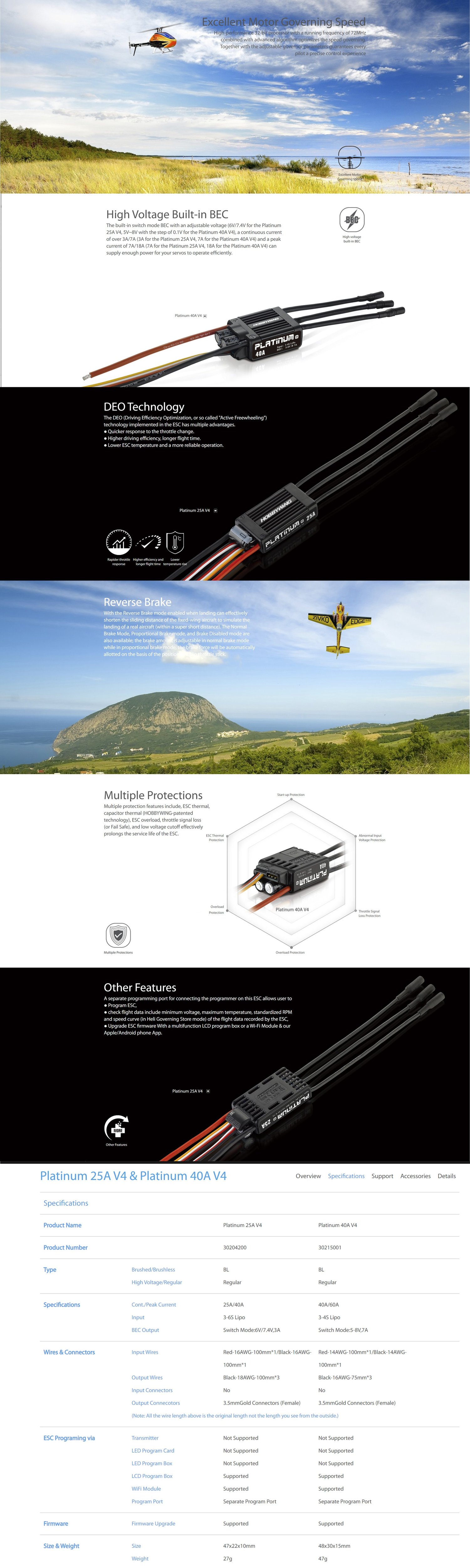 Hobbywing - Platinum 25A 3-6S V4