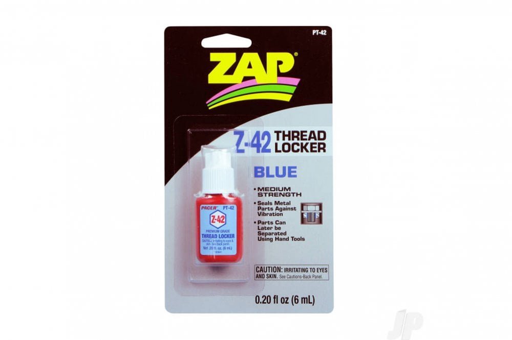 J Perkins ZAP -PT-42 Z-42 Blue Thread Locker 0.2oz/6ml
