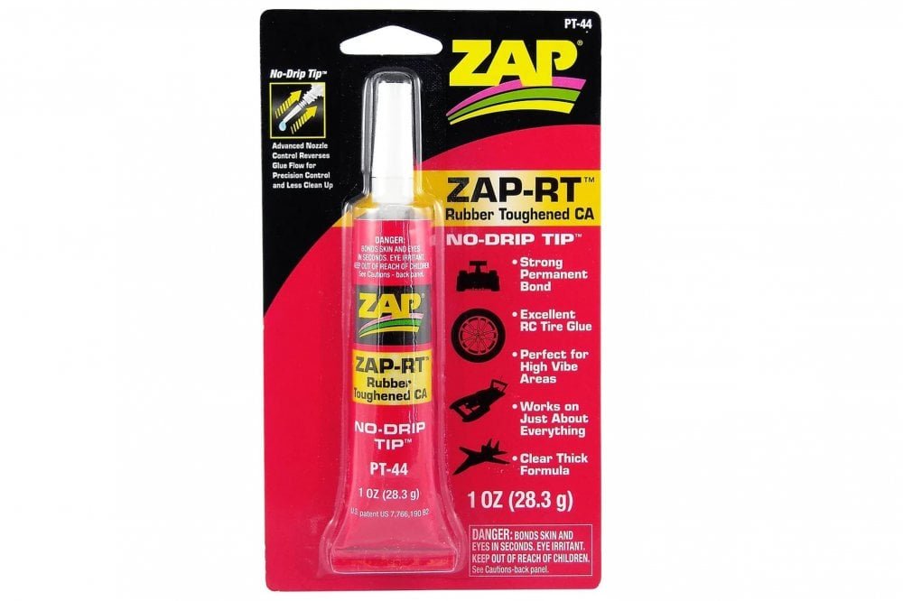 J Perkins ZAP - PT-44 Zap-RT Rubber Toughened CA 1oz/28.3g