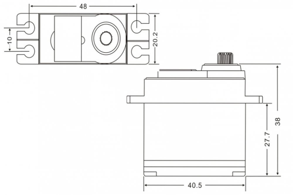 JX Servo JX PDI-5521MG-180 55.6g Metal Gear Digital Standard Servo
