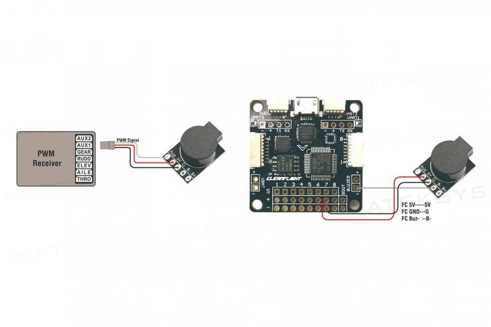 Matek Systems - Lost Model Beeper & FPV FC 5V Loud Buzzer