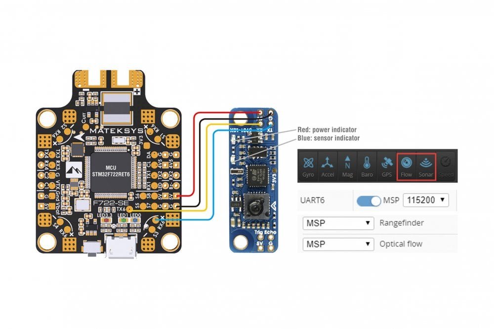 Matek Systems - Optical Flow & LiDAR Sensor 3901-L0X