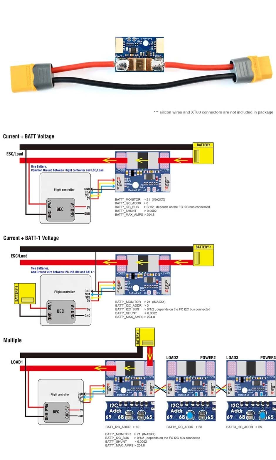 Matek Systems - Ultra Precise I2C Power Monitor