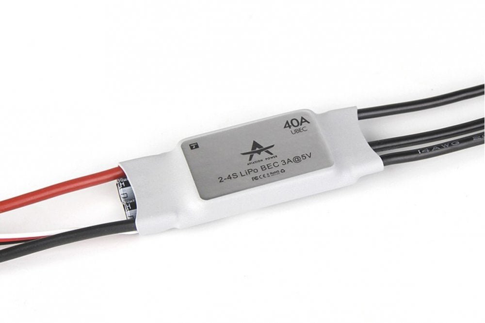 T-Motor AT 40A - Plane ESC with 5V/3A UBEC - 2-4S
