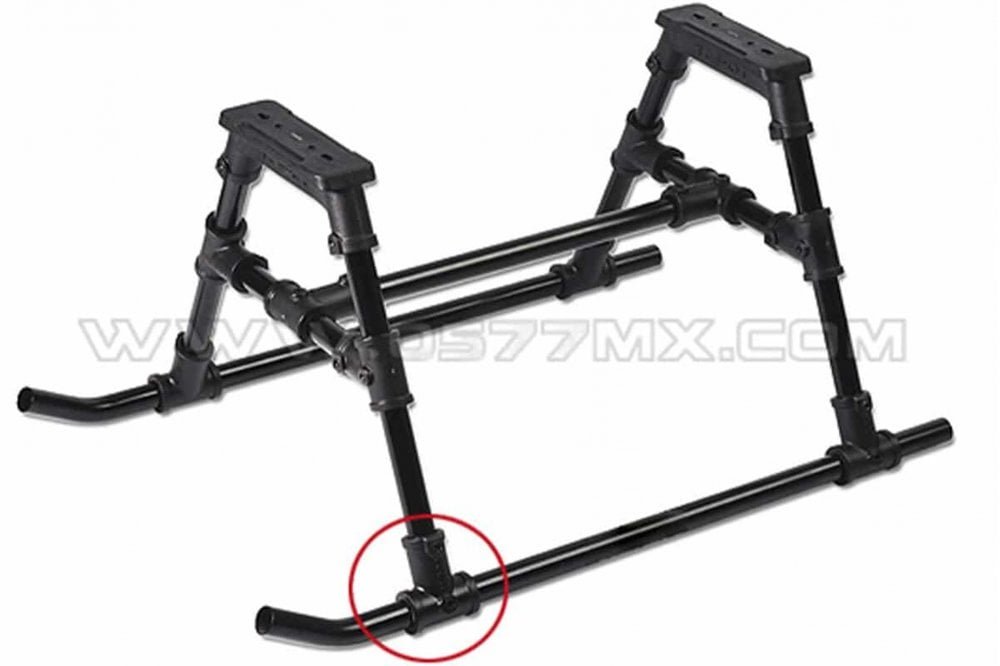 Tarot - 12MM T Type Mount landing skid 6pc - TL800A04