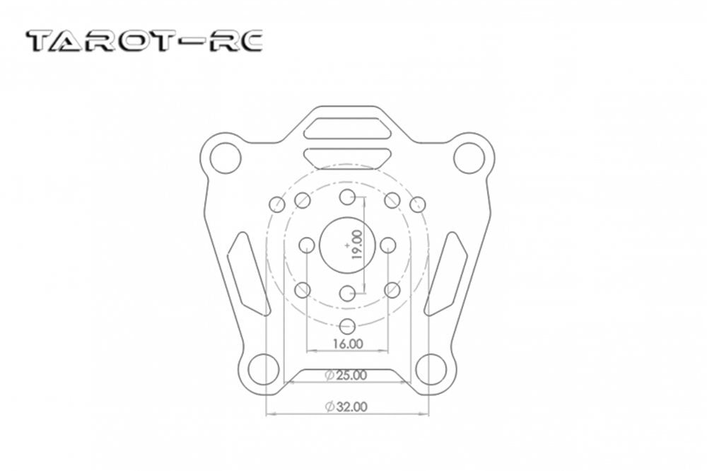 Tarot - 20MM Suspension Motor Mount/Black TL4Q005