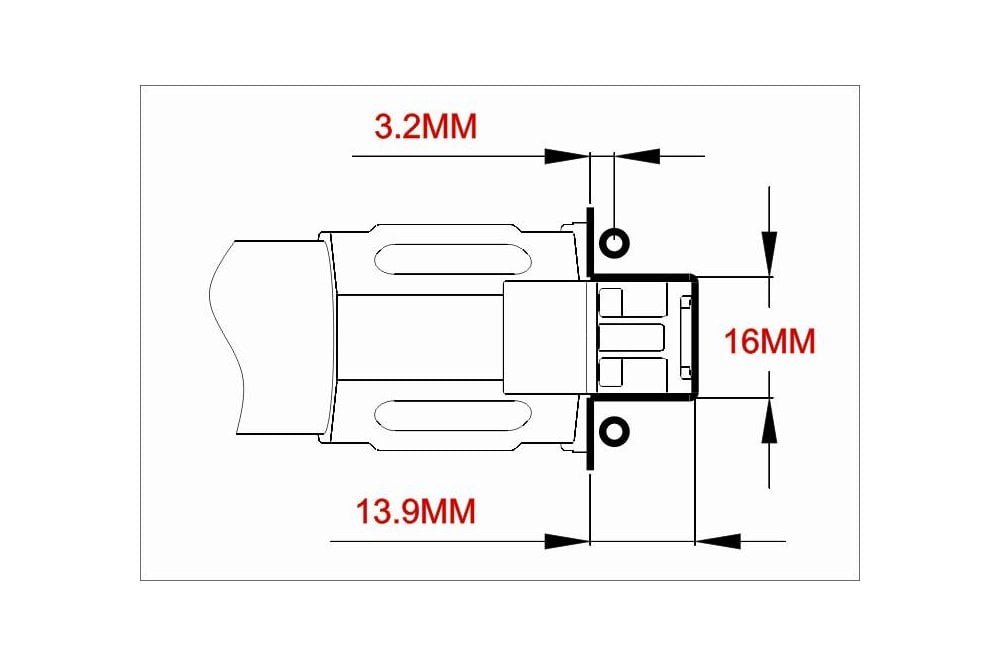 Tarot - T25 Folder arm mount 25mm with 6 degree TL25A2 - 1pc