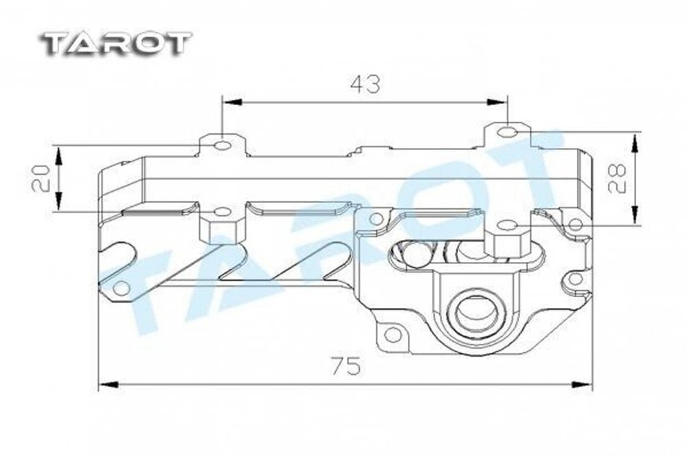 Tarot X8-PRO Retractable landing Gear kit - TL8X021